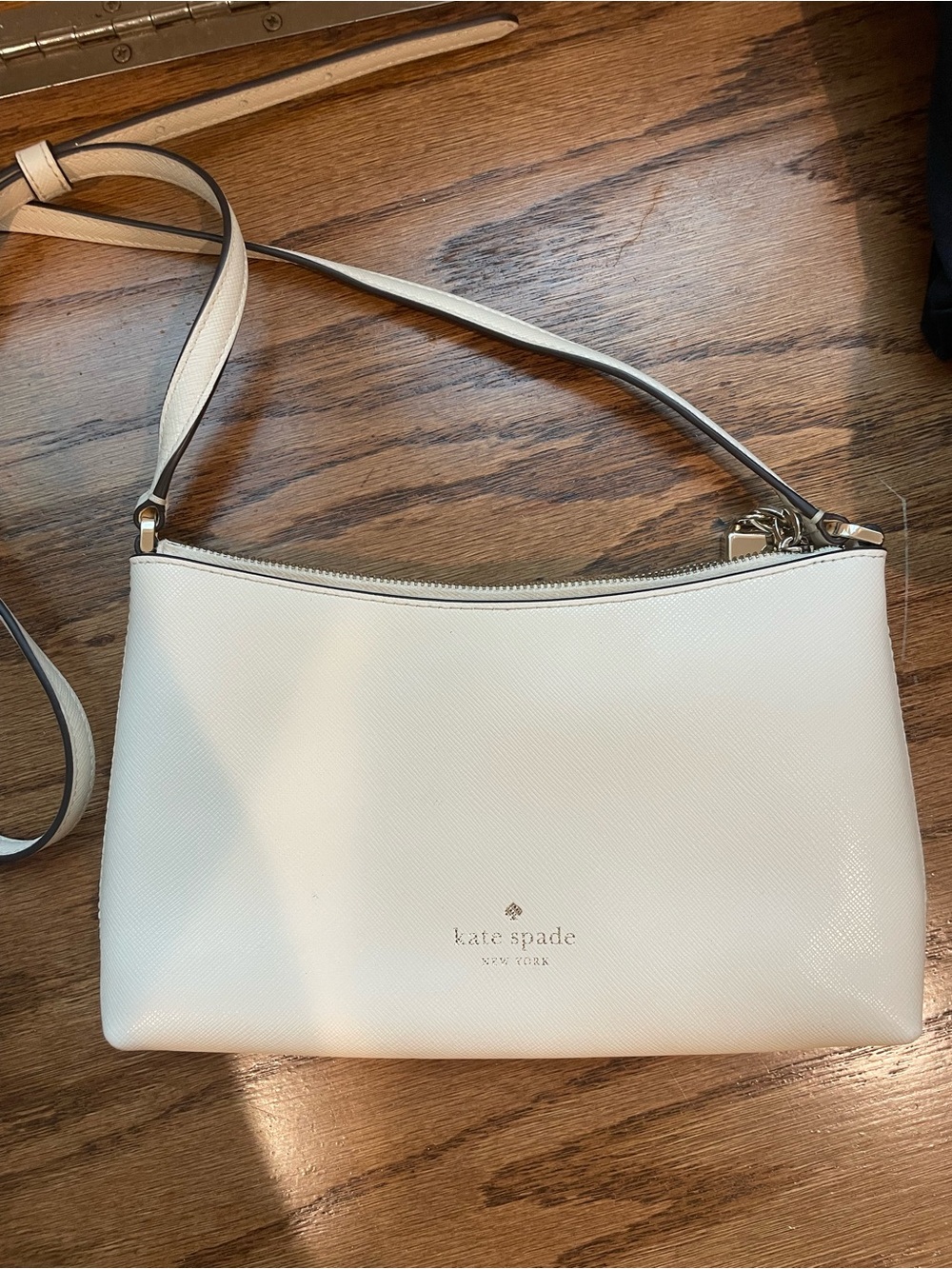 kate spade Cream Leather Crossbody